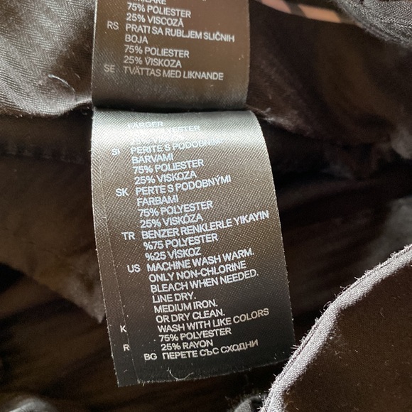 H & M Black Mens Pants - Picture 4 of 9